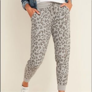 Old Navy leopard print joggers